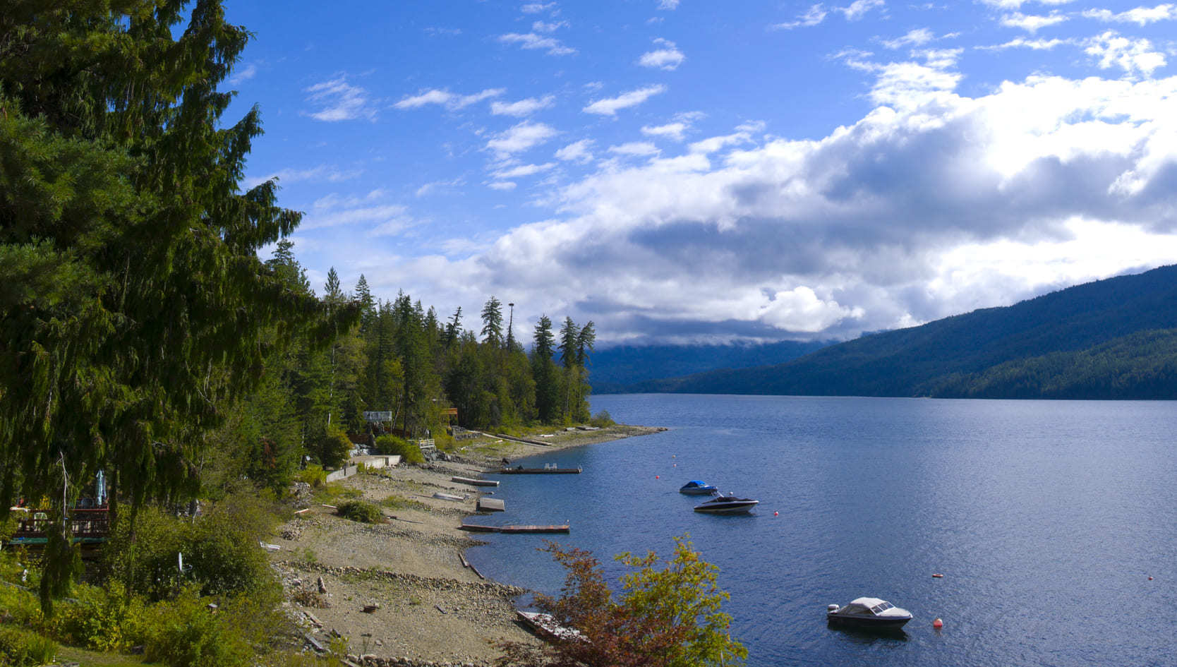 Waterfront property with boat dock in the North Shuswap area of British Columbia